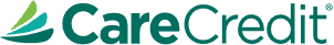 CareCredit logo with green leaf design.