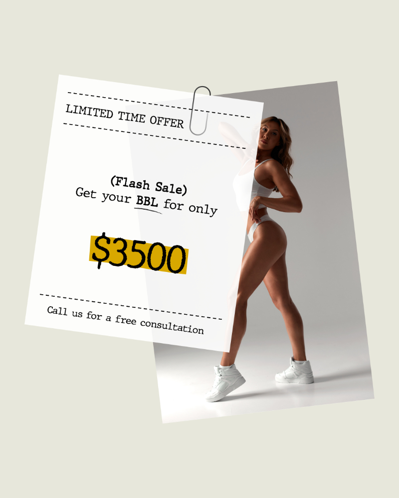 Limited time offer on cosmetic surgery, $3500.