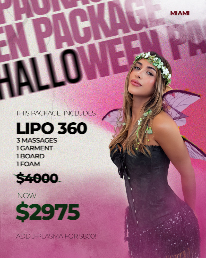 Lipo 360 package offer with Halloween theme.